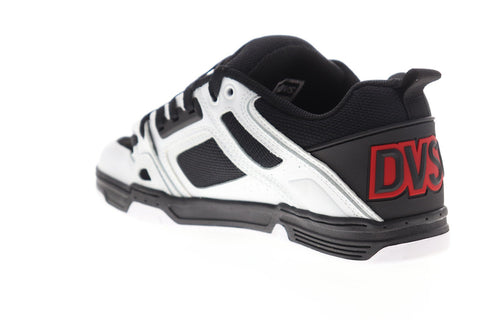 DVS Comanche Mens White Leather Lace Up Skate Sneakers Shoes