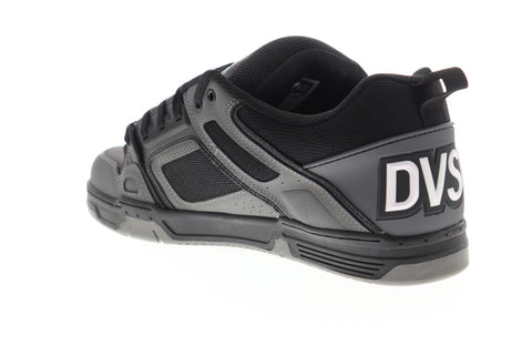 DVS Comanche Mens Gray Leather Lace Up Skate Sneakers Shoes