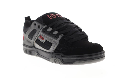 DVS Comanche Mens Black Nubuck Athletic Lace Up Skate Shoes
