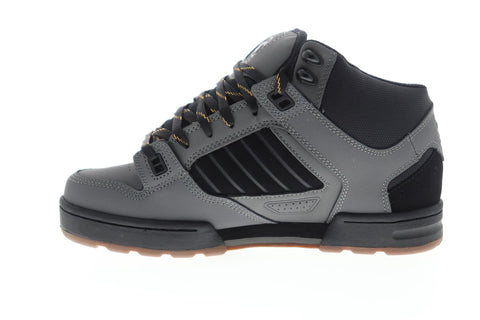 DVS Militia Boot Mens Gray Leather Lace Up Skate Sneakers Shoes