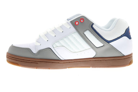 DVS Enduro 125 Mens White Nubuck & Mesh Athletic Lace Up Skate Shoes