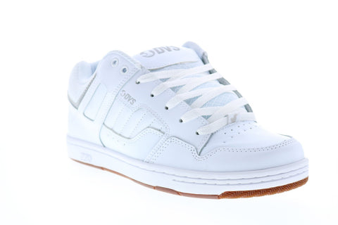 DVS Enduro 125 Mens White Leather Lace Up Skate Inspired Sneakers Shoes
