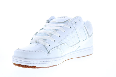 DVS Enduro 125 Mens White Leather Lace Up Skate Inspired Sneakers Shoes
