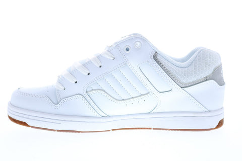 DVS Enduro 125 Mens White Leather Lace Up Skate Inspired Sneakers Shoes