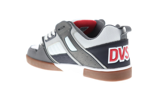 DVS Comanche 2.0 Mens White Nubuck & Mesh Athletic Lace Up Skate Shoes