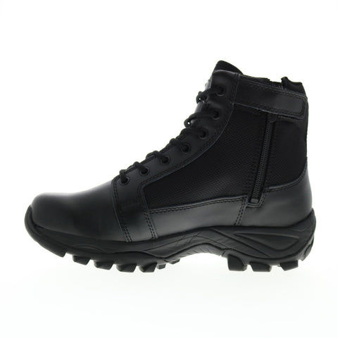 Bates Fuse Mid Side Zip E06506 Mens Black Leather Tactical Boots