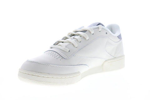 Reebok Club C 85 EF3253 Mens White Leather Lace Up Low Top Sneakers Shoes