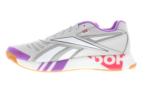 Reebok Futsal Fusion R58 EF3372 Mens Gray Synthetic Low Top Sneakers Shoes