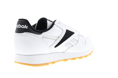 Reebok Classic Leather Mark EF7850 Mens White Lace Up Lifestyle Sneakers Shoes