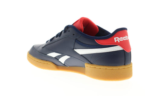 Reebok Club C Revenge MU EF7854 Mens Black Leather Low Top Sneakers Shoes