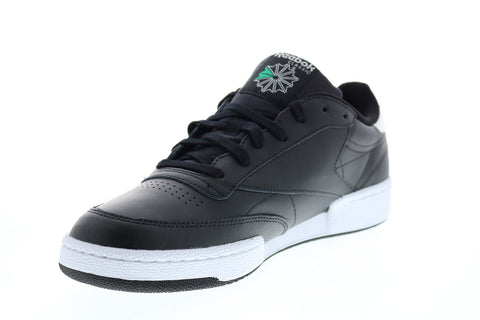 Reebok Club C 85 MU EF8840 Mens Black Leather Lifestyle Sneakers Shoes