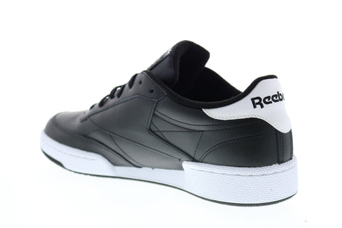 Reebok Club C 85 MU EF8840 Mens Black Leather Lifestyle Sneakers Shoes
