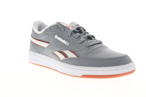 Reebok Club C Revenge MU EF8872 Mens Gray Leather Lace Up Low Top Sneakers Shoes