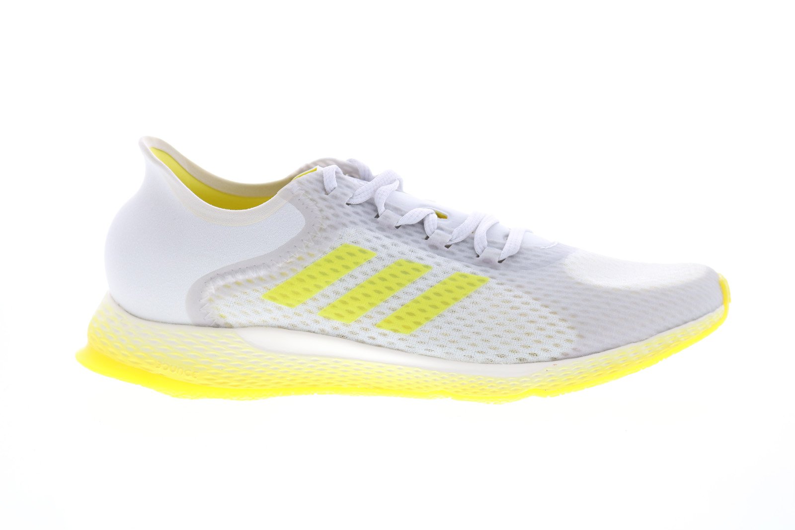 Adidas Focus Breathe In EG1096 Womens White Mesh Lace Up Athletic Runn