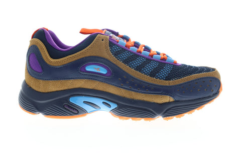 Reebok Daytona Dmx II EG1656 Mens Blue Mesh Leather Low Top Sneakers Shoes