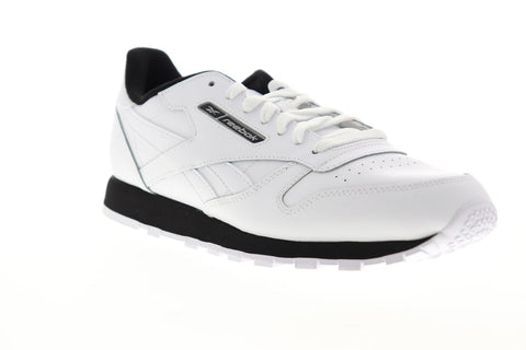 Reebok Classic Leather EG3621 Mens White Lace Up Low Top Sneakers Shoes