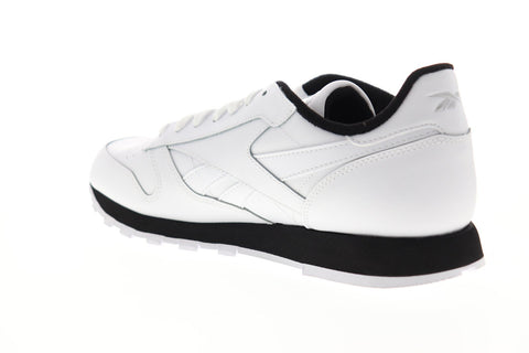 Reebok Classic Leather EG3621 Mens White Lace Up Low Top Sneakers Shoes