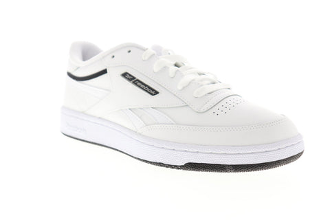 Reebok Club C Revenge EG4286 Mens White Leather Lace Up Low Top Sneakers Shoes