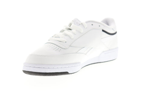 Reebok Club C Revenge EG4286 Mens White Leather Lace Up Low Top Sneakers Shoes