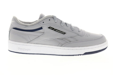 Reebok Club C Revenge EG4298 Mens Gray Leather Lace Up Low Top Sneakers Shoes