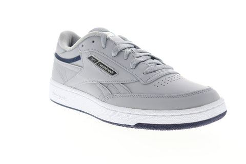 Reebok Club C Revenge EG4298 Mens Gray Leather Lace Up Low Top Sneakers Shoes