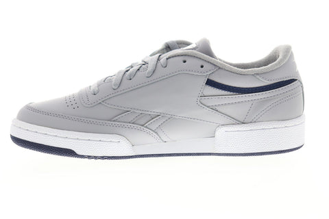 Reebok Club C Revenge EG4298 Mens Gray Leather Lace Up Low Top Sneakers Shoes