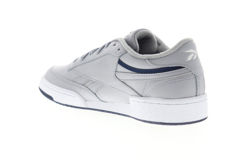 Reebok Club C Revenge EG4298 Mens Gray Leather Lace Up Low Top Sneakers Shoes