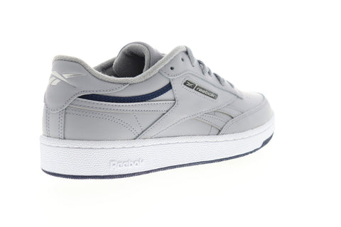 Reebok Club C Revenge EG4298 Mens Gray Leather Lace Up Low Top Sneakers Shoes