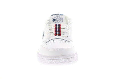 Reebok Club C 85 MU EG5264 Womens White Leather Lace Up Sneakers Shoes 