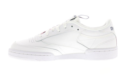 Reebok Club C 85 MU EG5264 Womens White Leather Lace Up Sneakers Shoes 