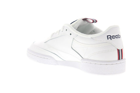 Reebok Club C 85 MU EG5264 Womens White Leather Lace Up Sneakers Shoes 