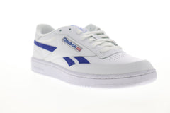 Reebok Classic Mens White Blue Like New 9.5 Shoes EG7936 Reebok Club C Revenge EG7936 Mens White Leather Low Top  main image 2