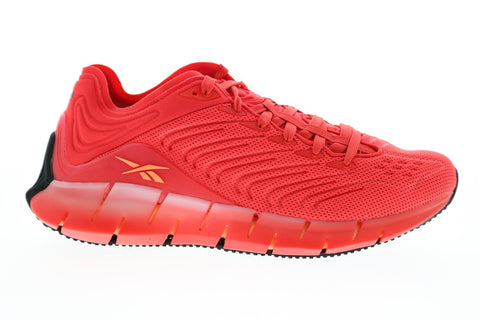 Reebok Zig Kinetica EH1723 Mens Red Mesh Lifestyle Sneakers Shoes
