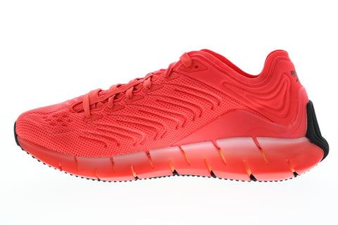 Reebok Zig Kinetica EH1723 Mens Red Mesh Lifestyle Sneakers Shoes