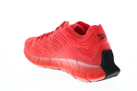 Reebok Zig Kinetica EH1723 Mens Red Mesh Lifestyle Sneakers Shoes