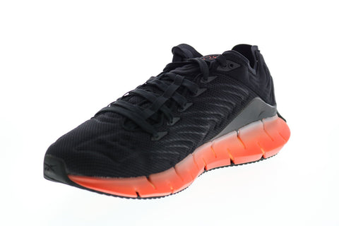 Reebok Zig Kinetica EH1724 Mens Black Mesh Lifestyle Sneakers Shoes