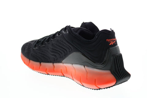 Reebok Zig Kinetica EH1724 Mens Black Mesh Lifestyle Sneakers Shoes