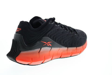 Reebok Zig Kinetica EH1724 Mens Black Mesh Lifestyle Sneakers Shoes