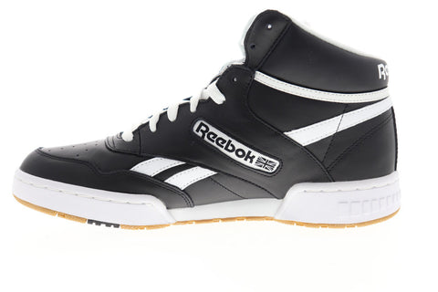 Reebok BB 4600 EH2136 Mens Black Leather Lace Up Athletic Basketball Shoes