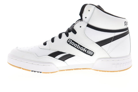 Reebok BB 4600 EH2135 Mens White Leather Lace Up Athletic Basketball Shoes