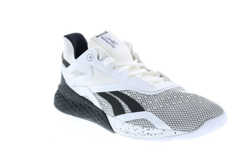 Reebok Nano X EH3094 Mens White Mesh Athletic Lace Up Cross Training Shoes