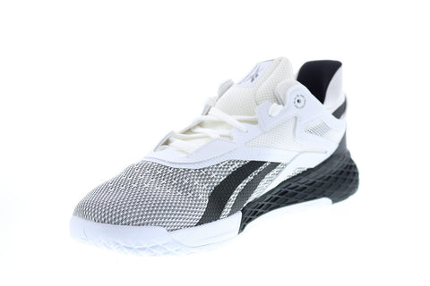 Reebok Nano X EH3094 Mens White Mesh Athletic Lace Up Cross Training Shoes