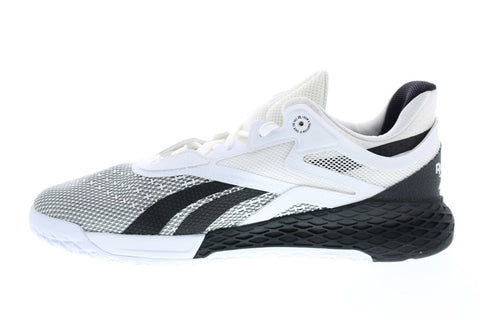 Reebok Nano X EH3094 Mens White Mesh Athletic Lace Up Cross Training Shoes