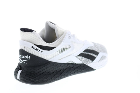 Reebok Nano X EH3094 Mens White Mesh Athletic Lace Up Cross Training Shoes