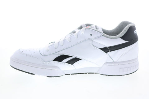 Reebok BB 400 EH3342 Mens White Leather Basketball Inspired Sneakers Shoes