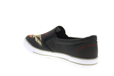 Ed Hardy Hawk EH9035S Mens Black Canvas Slip On Lifestyle Sneakers Shoes