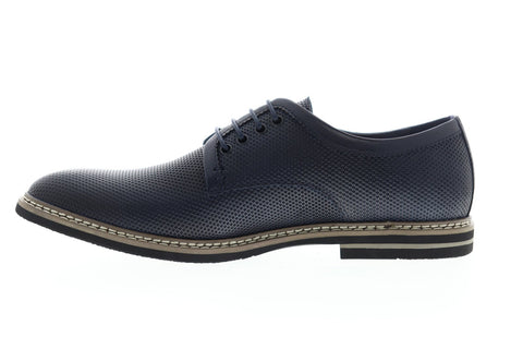 English Laundry Canning EJ322S23 Mens Blue Leather Dress Lace Up Oxfords Shoes