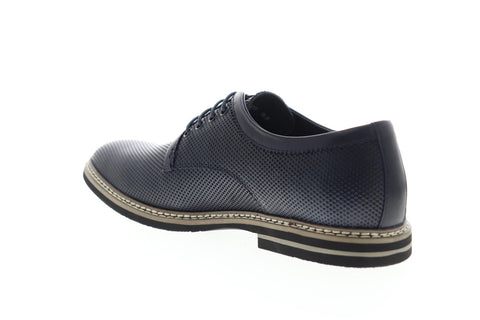 English Laundry Canning EJ322S23 Mens Blue Leather Dress Lace Up Oxfords Shoes