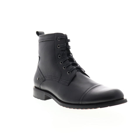 English Laundry Vron EK516S85 Mens Black Leather Casual Dress Boots Shoes