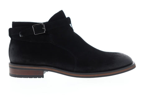 English Laundry Formby EK531S50 Mens Black Suede Strap Chelsea Boots Shoes
